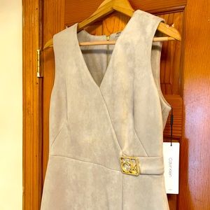 Chic Suede Dress - Calvin Klein 70% Off